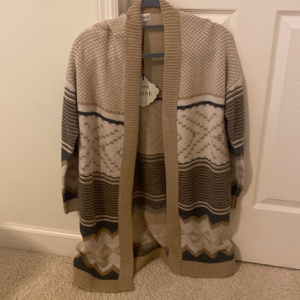 Aztec print Knox rose cardigan